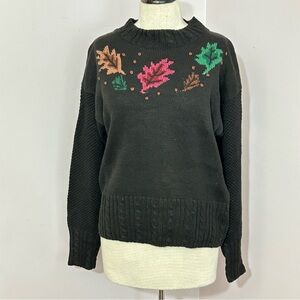 Vintage Garland Fall Harvest Sweater L